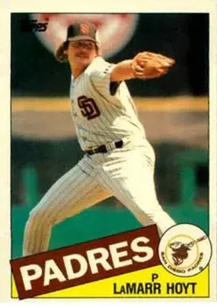 1985 Topps Traded #59T - LaMarr Hoyt - San Diego Padres
