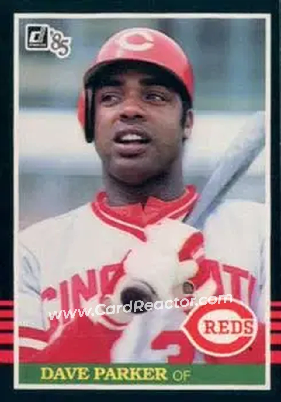 1985 Donruss #62 - Dave Parker - Cincinnati Reds - Front 1985 Donruss #62 - Dave Parker - Cincinnati Reds - Front