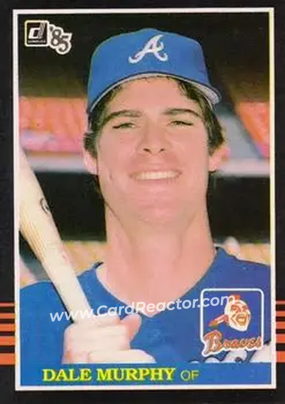 1985 Donruss #66 - Dale Murphy - Atlanta Braves - Front