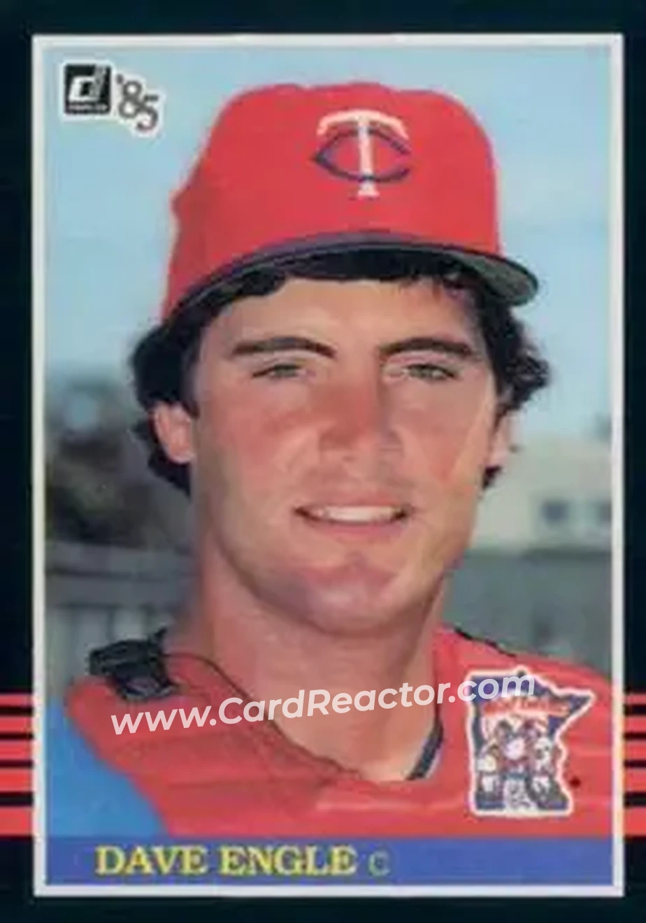 1985 Donruss #72 - Dave Engle - Minnesota Twins - Front