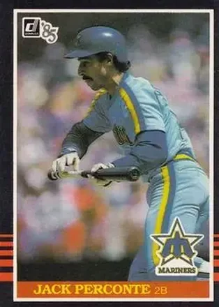 1985 Donruss #74 - Jack Perconte - Seattle Mariners