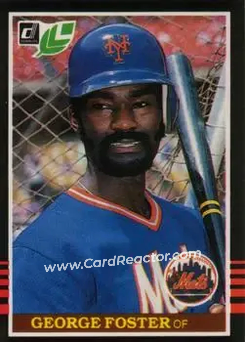 1985 Leaf #42 - George Foster - New York Mets - Front