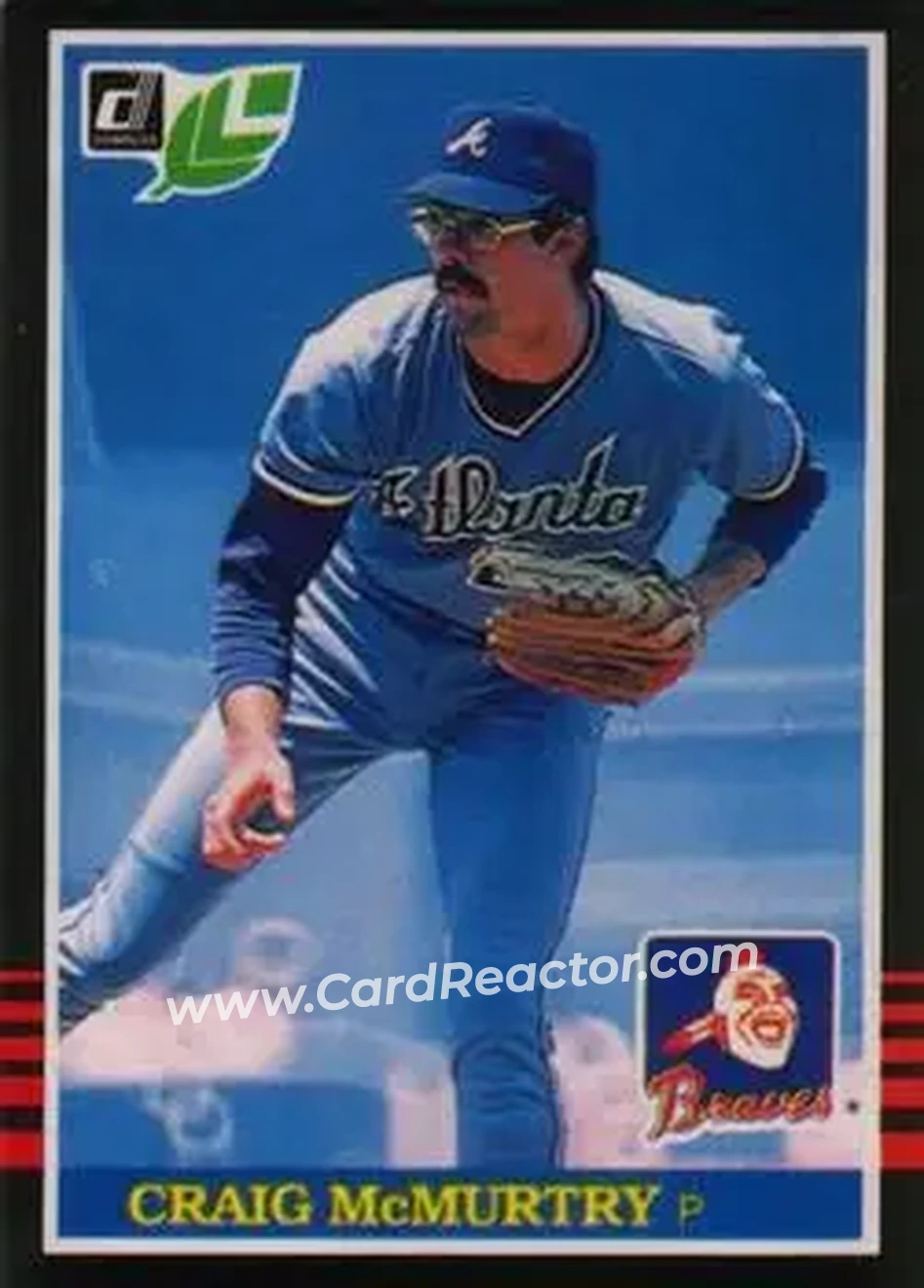 1985 Leaf #45 - Craig McMurtry - Atlanta Braves - Front