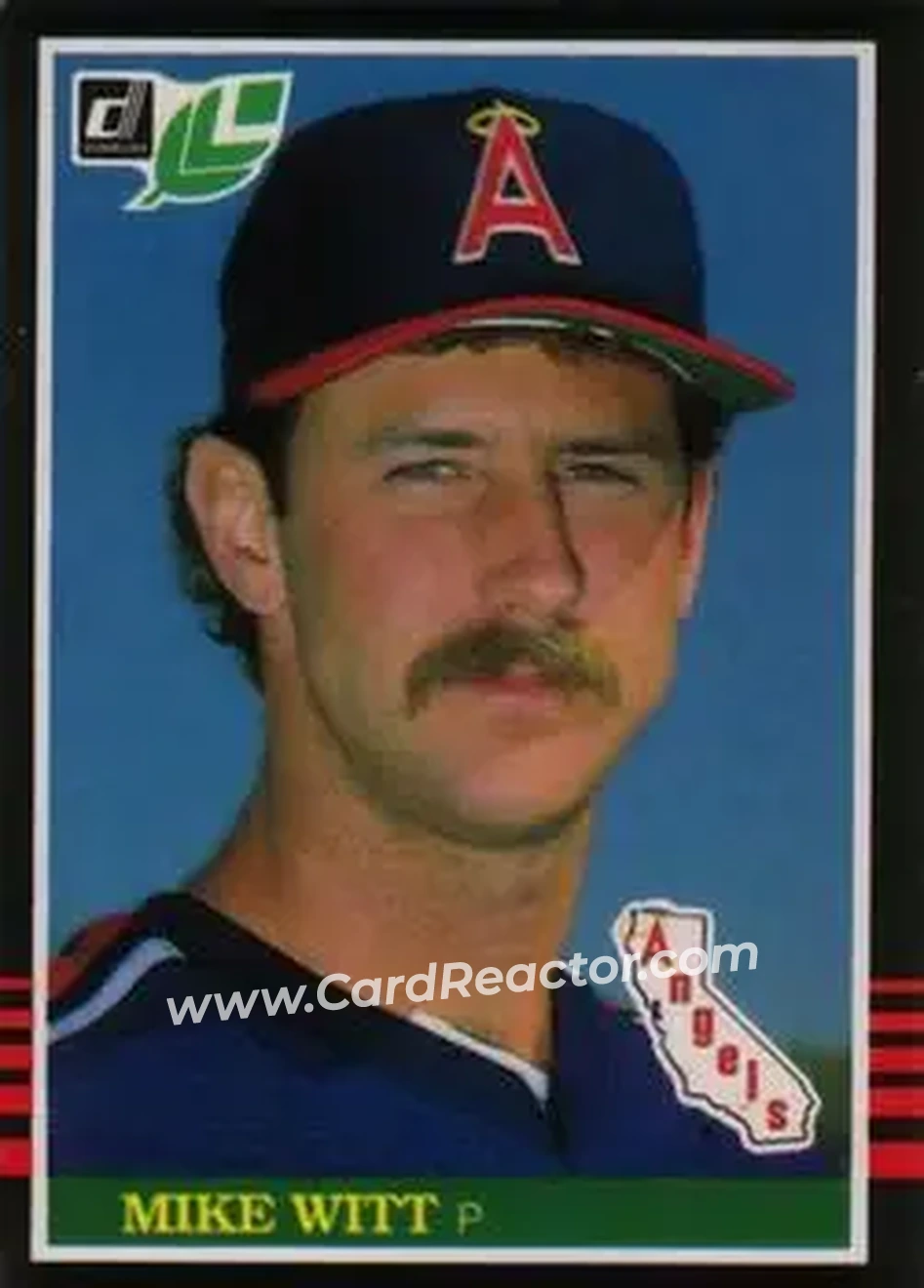 1985 Leaf #46 - Mike Witt - California Angels - Front