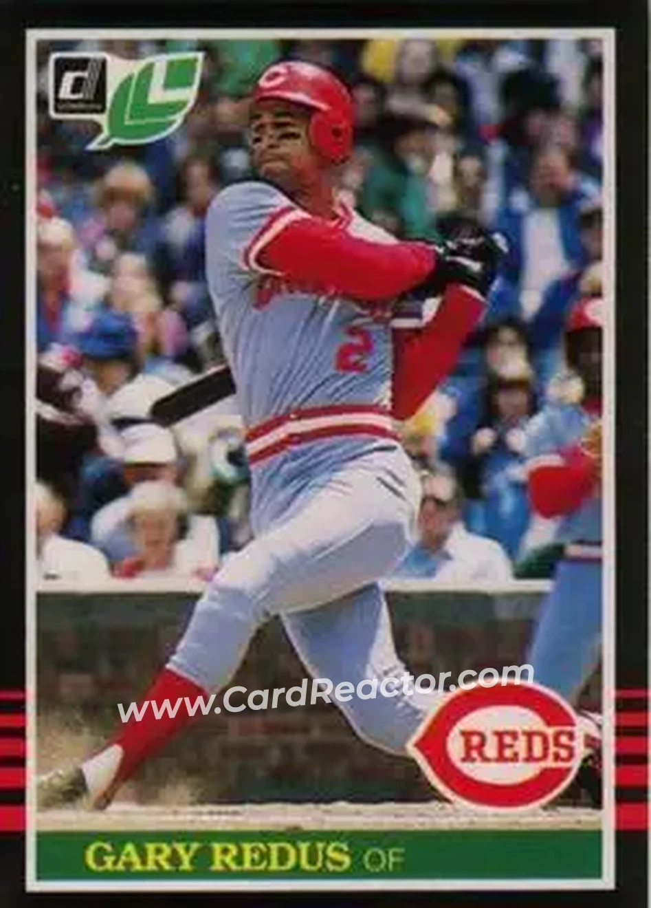 1985 Leaf #47 - Gary Redus - Cincinnati Reds - Front 1985 Leaf #47 - Gary Redus - Cincinnati Reds - Front