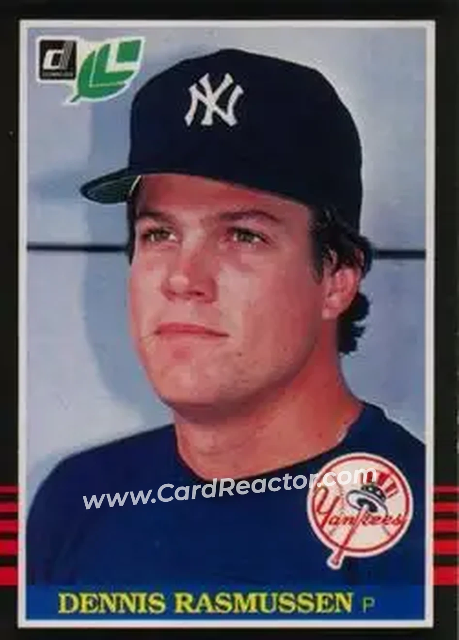 1985 Leaf #48 - Dennis Rasmussen - New York Yankees - Front