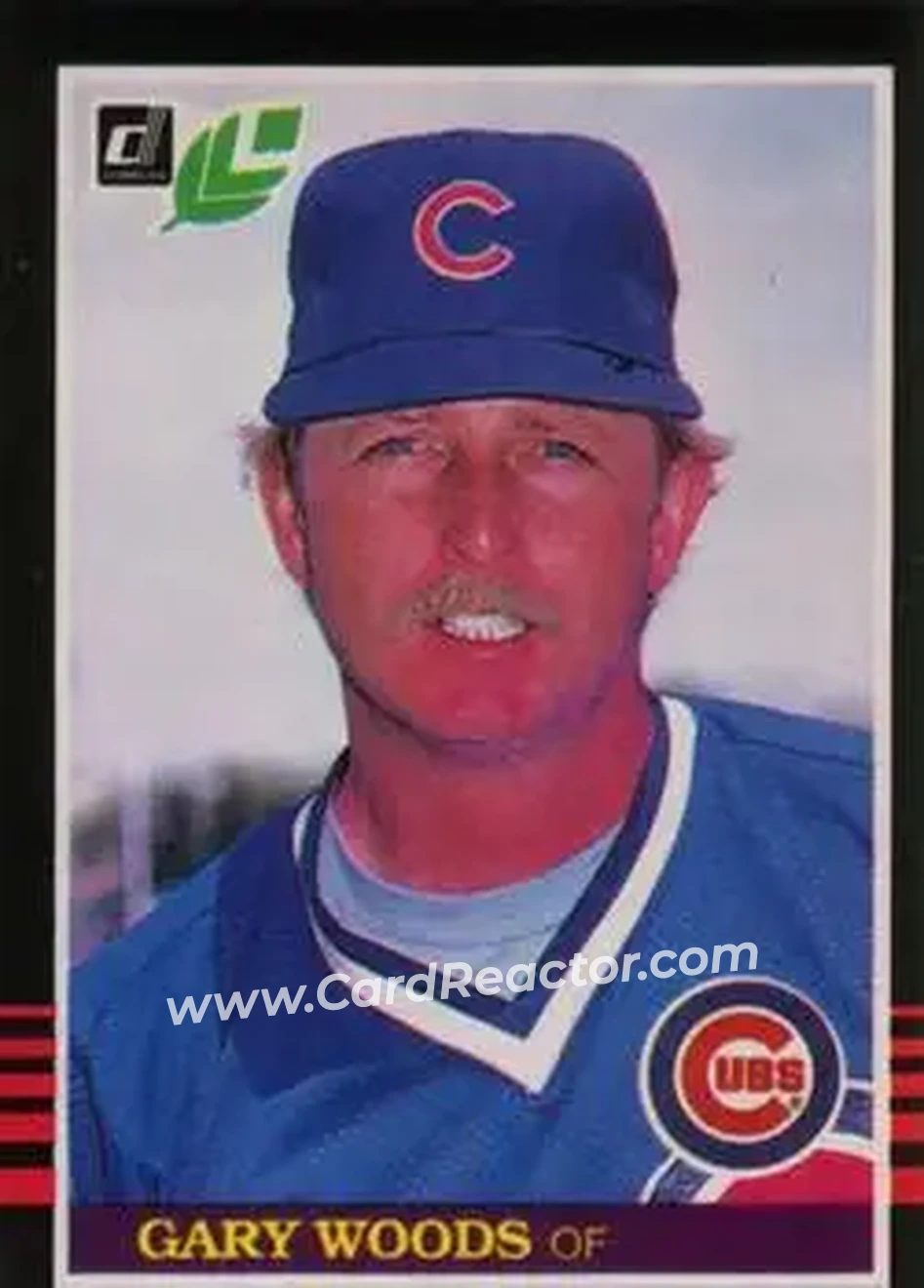 1985 Leaf #49 - Gary Woods - Chicago Cubs - Front 1985 Leaf #49 - Gary Woods - Chicago Cubs - Front