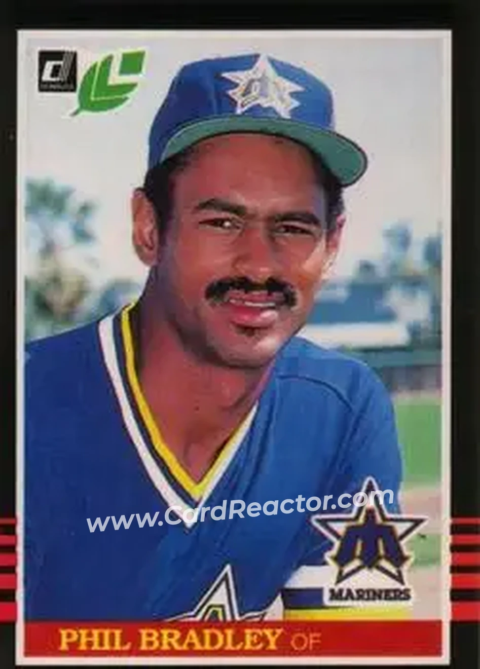 1985 Leaf #50 - Phil Bradley - Seattle Mariners - Front