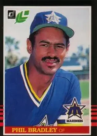1985 Leaf #50 - Phil Bradley - Seattle Mariners
