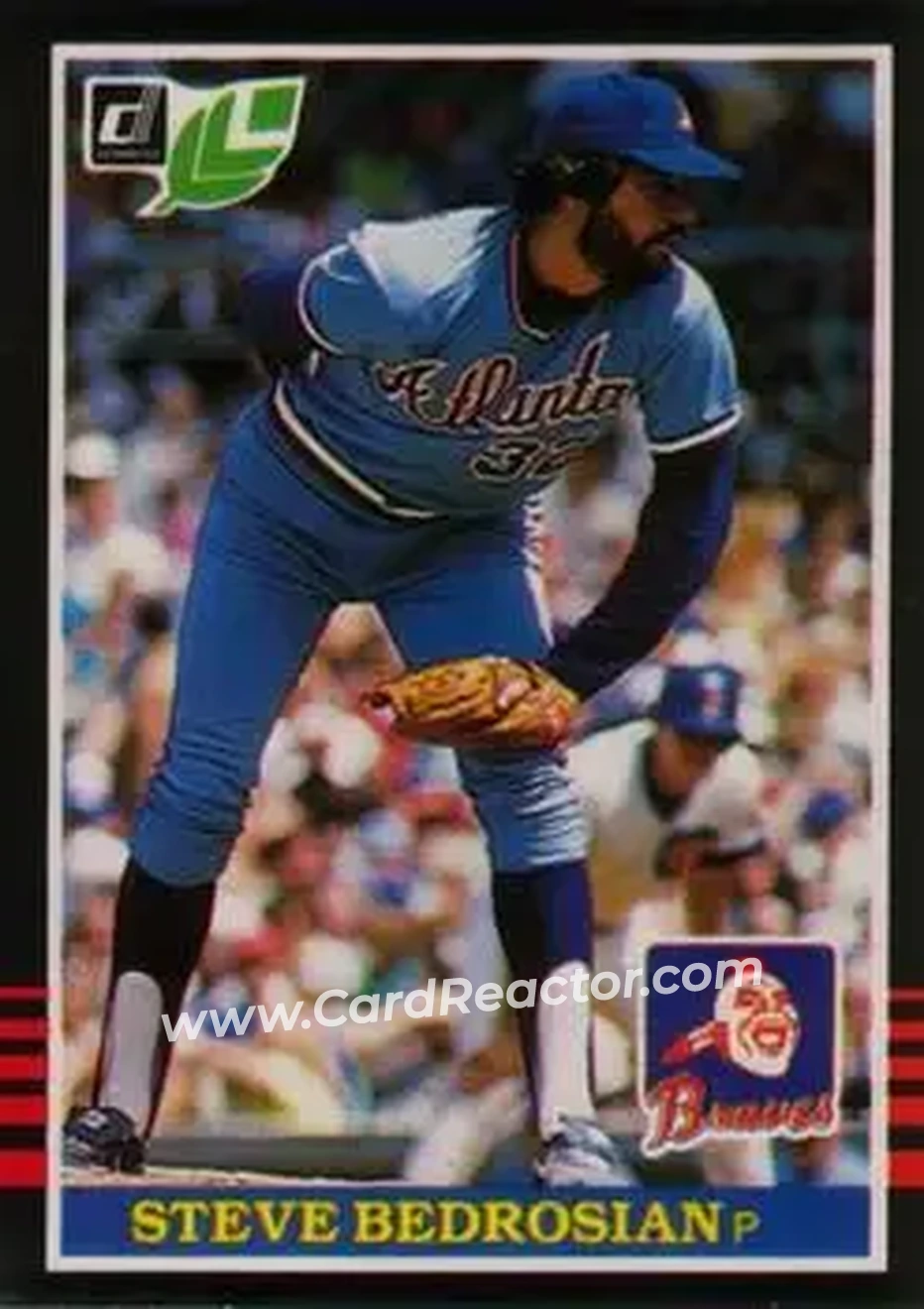 1985 Leaf #51 - Steve Bedrosian - Atlanta Braves - Front