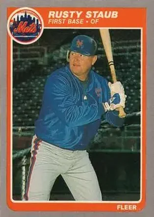 1985 Fleer #92 - Rusty Staub - New York Mets