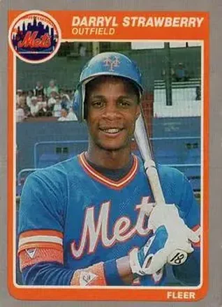 1985 Fleer #93 - Darryl Strawberry - New York Mets