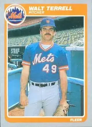 1985 Fleer #94 - Walt Terrell - New York Mets 1985 Fleer #94 - Walt Terrell - New York Mets