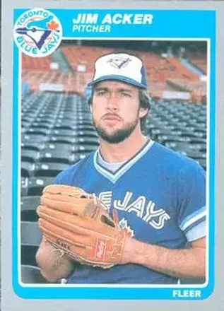 1985 Fleer #96 - Jim Acker - Toronto Blue Jays