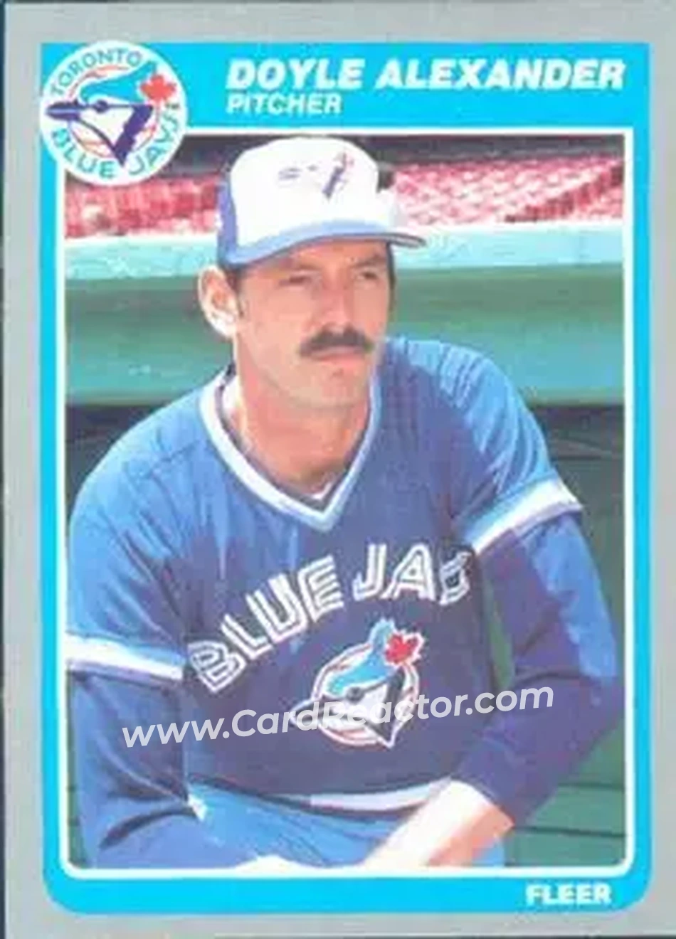 1985 Fleer #98 - Doyle Alexander - Toronto Blue Jays - Front