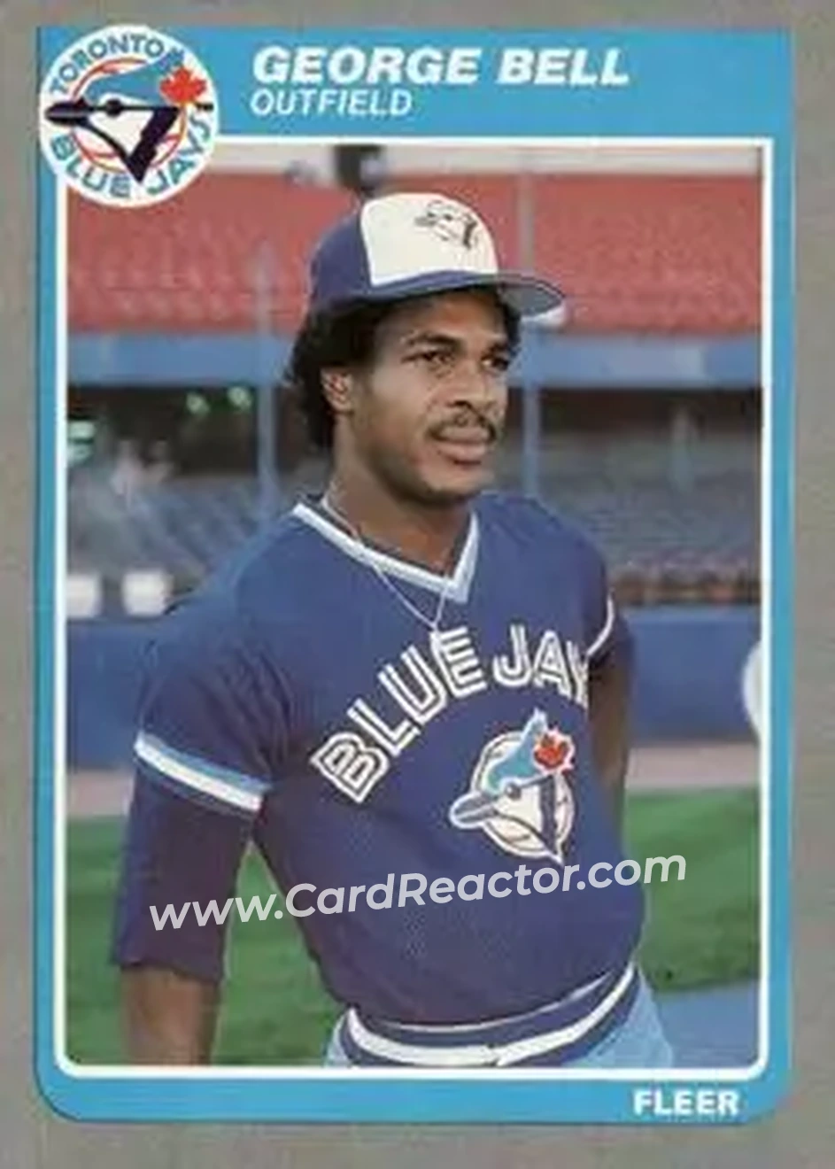 1985 Fleer #100 - Jorge Bell - Toronto Blue Jays - Front