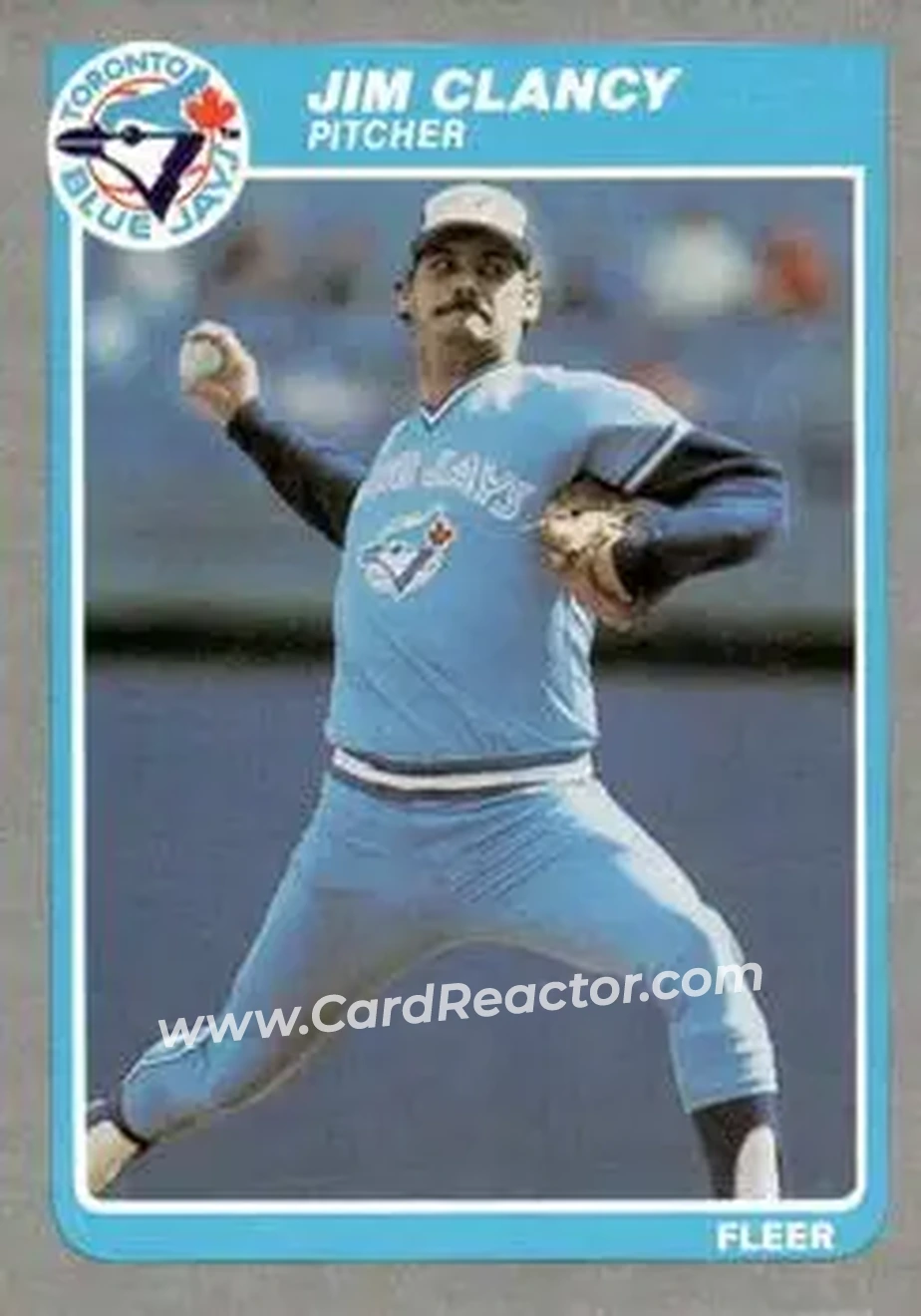 1985 Fleer #101 - Jim Clancy - Toronto Blue Jays - Front