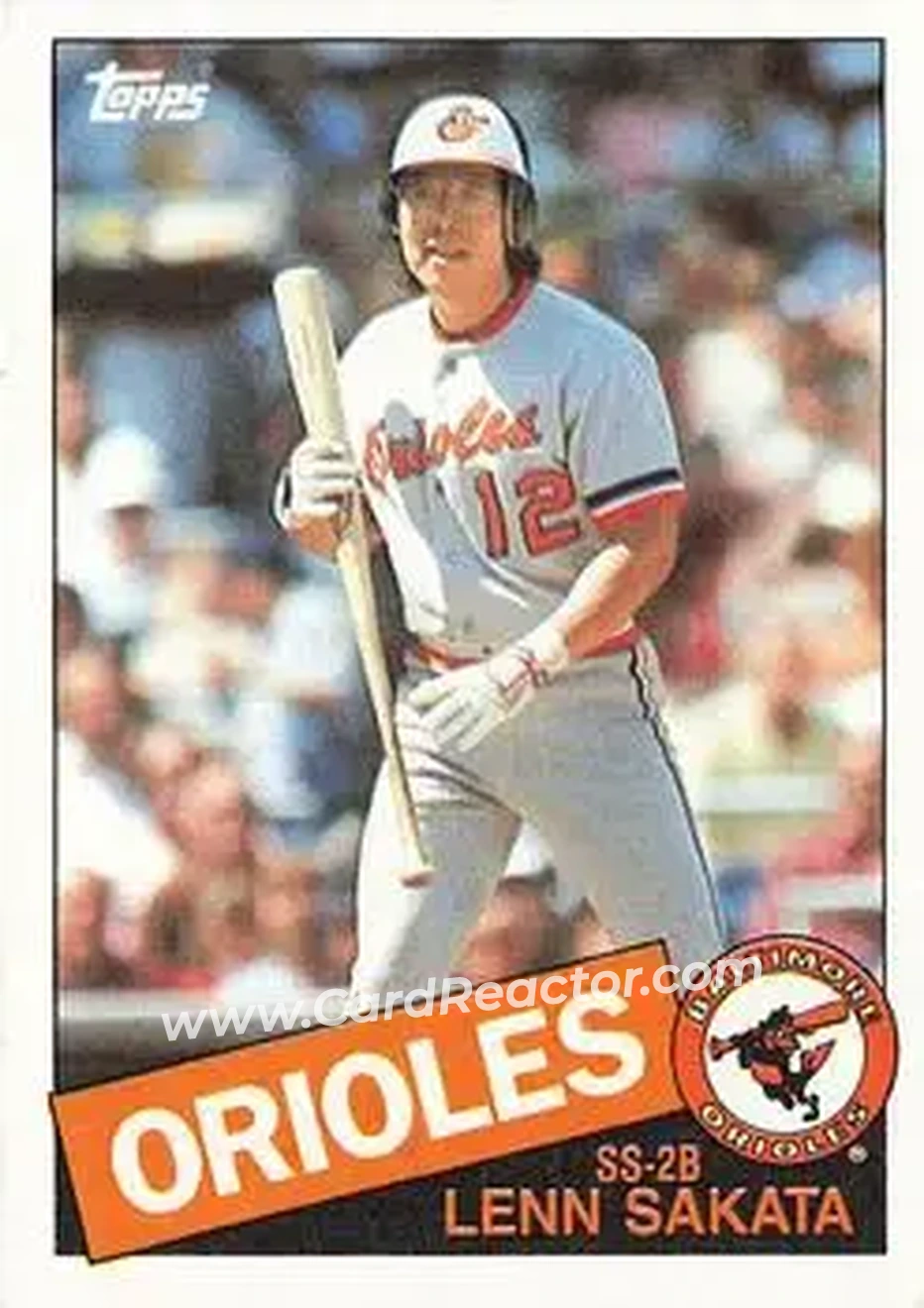 1985 Topps #81 - Lenn Sakata - Baltimore Orioles - Front