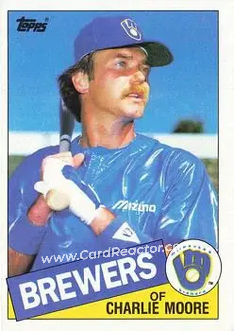 1985 Topps #83 - Charlie Moore - Milwaukee Brewers - Front 1985 Topps #83 - Charlie Moore - Milwaukee Brewers - Front