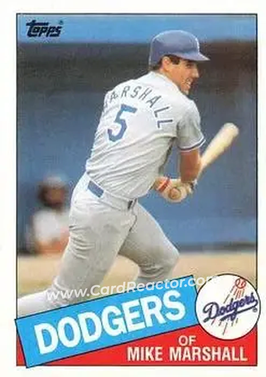 1985 Topps #85 - Mike Marshall - Los Angeles Dodgers - Front