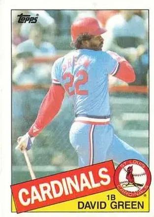1985 Topps #87 - David Green - St. Louis Cardinals