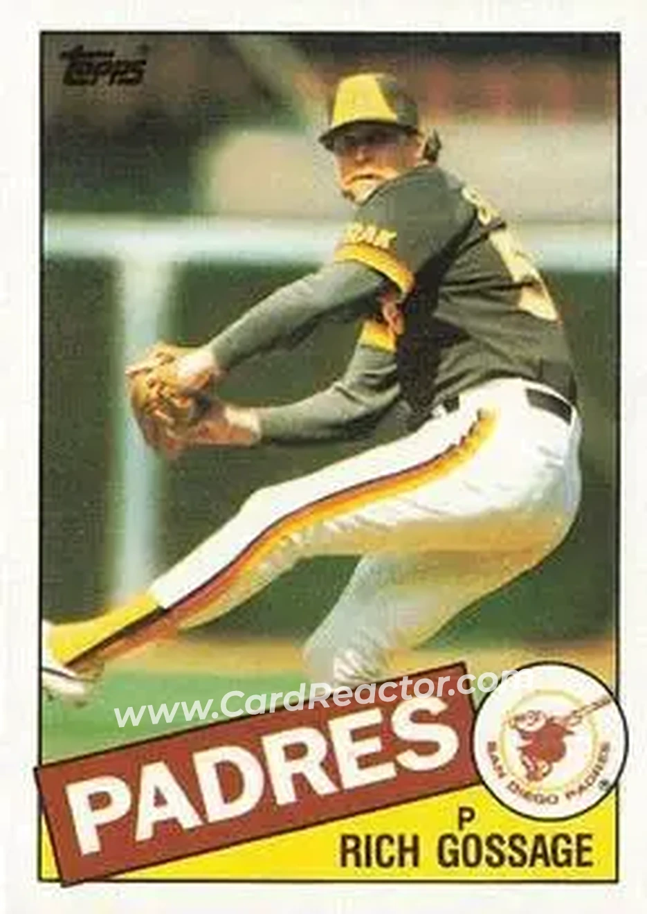 1985 Topps #90 - Rich Gossage - San Diego Padres - Front