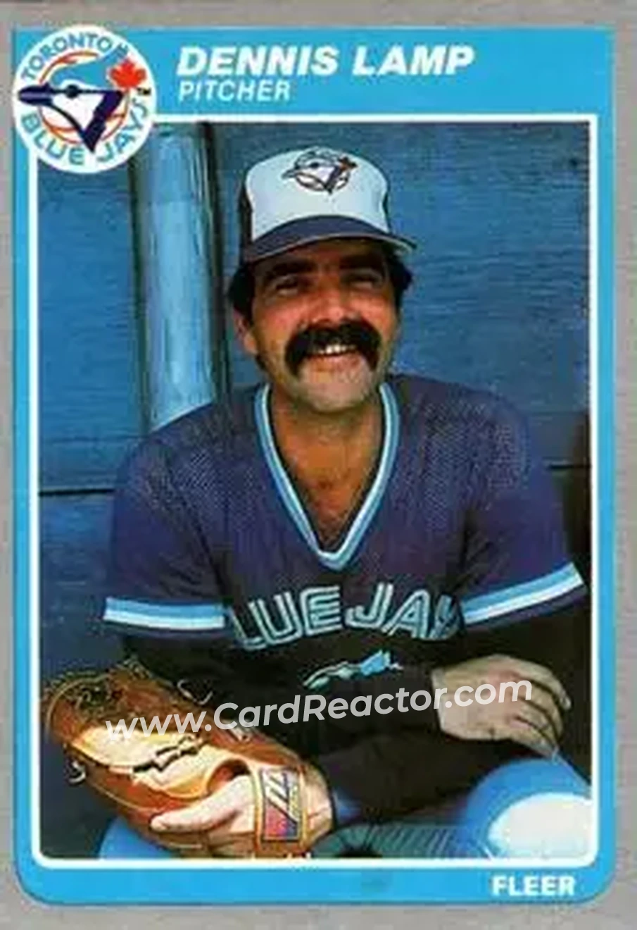 1985 Fleer #111 - Dennis Lamp - Toronto Blue Jays - Front
