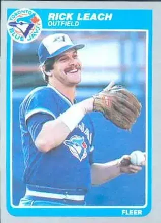 1985 Fleer #112 - Rick Leach - Toronto Blue Jays