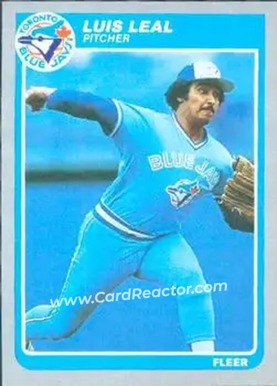 1985 Fleer #113 - Luis Leal - Toronto Blue Jays