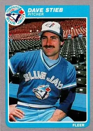 1985 Fleer #117 - Dave Stieb - Toronto Blue Jays