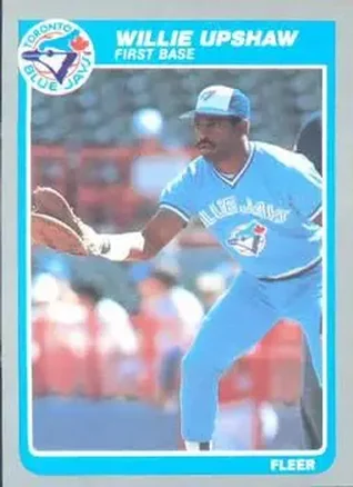1985 Fleer #118 - Willie Upshaw - Toronto Blue Jays