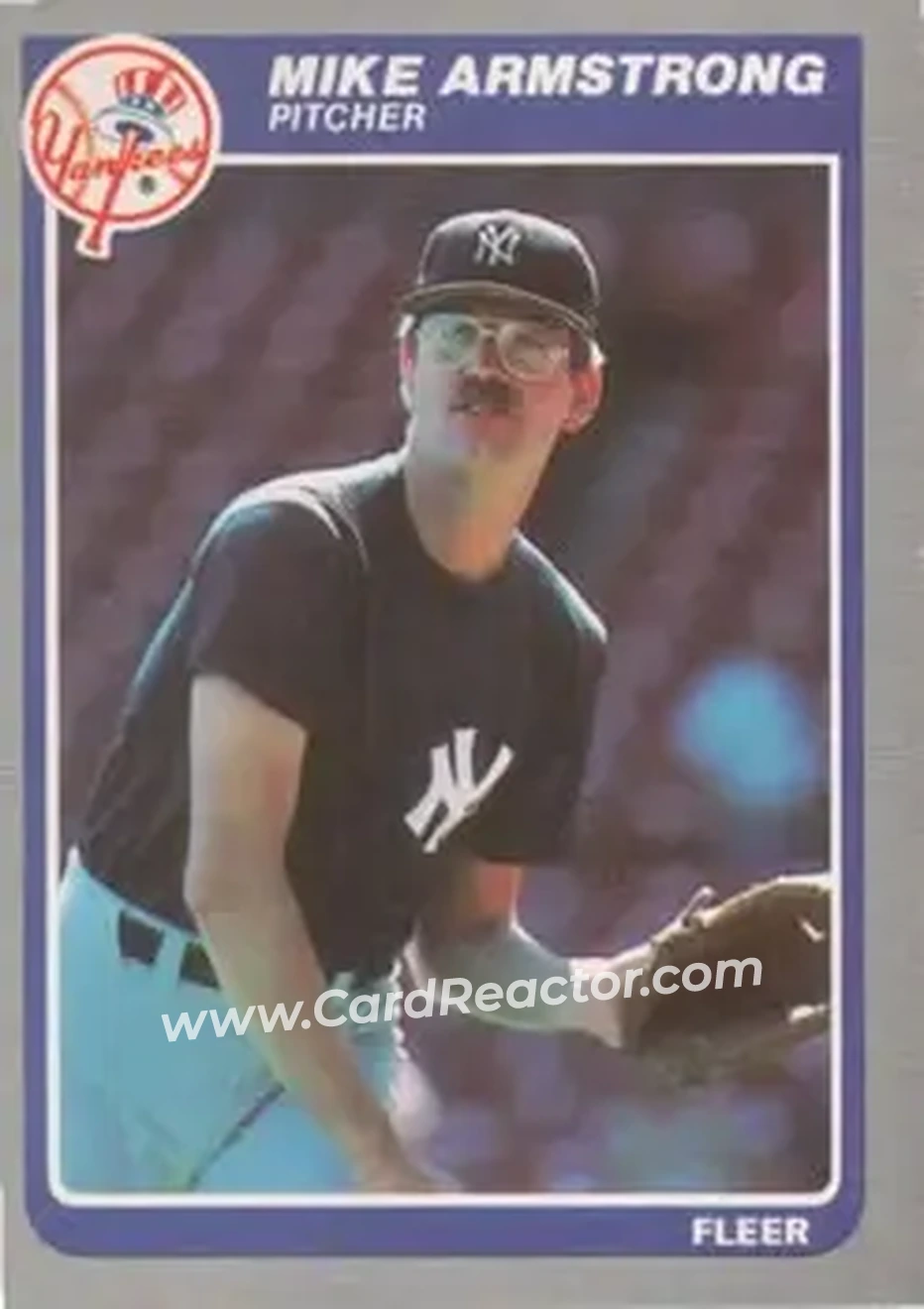 1985 Fleer #120 - Mike Armstrong - New York Yankees - Front