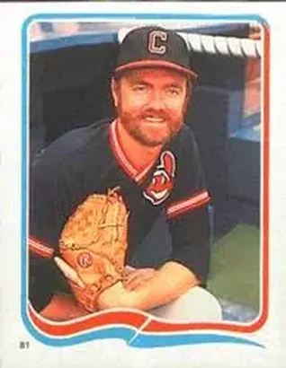 1985 Fleer Star Stickers #81 - Bert Blyleven - Cleveland Indians 1985 Fleer Star Stickers #81 - Bert Blyleven - Cleveland Indians
