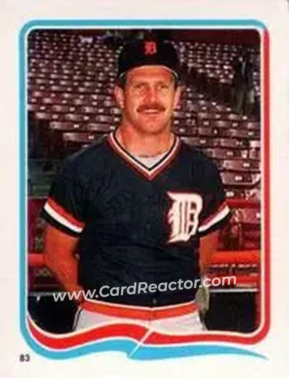 1985 Fleer Star Stickers #83 - Dan Petry - Detroit Tigers - Front 1985 Fleer Star Stickers #83 - Dan Petry - Detroit Tigers - Front