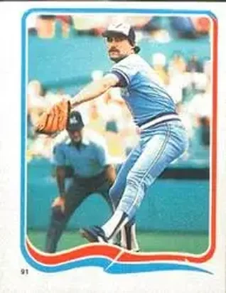 1985 Fleer Star Stickers #91 - Dave Stieb - Toronto Blue Jays