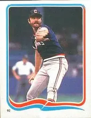 1985 Fleer Star Stickers #92 - Bert Blyleven - Cleveland Indians 1985 Fleer Star Stickers #92 - Bert Blyleven - Cleveland Indians