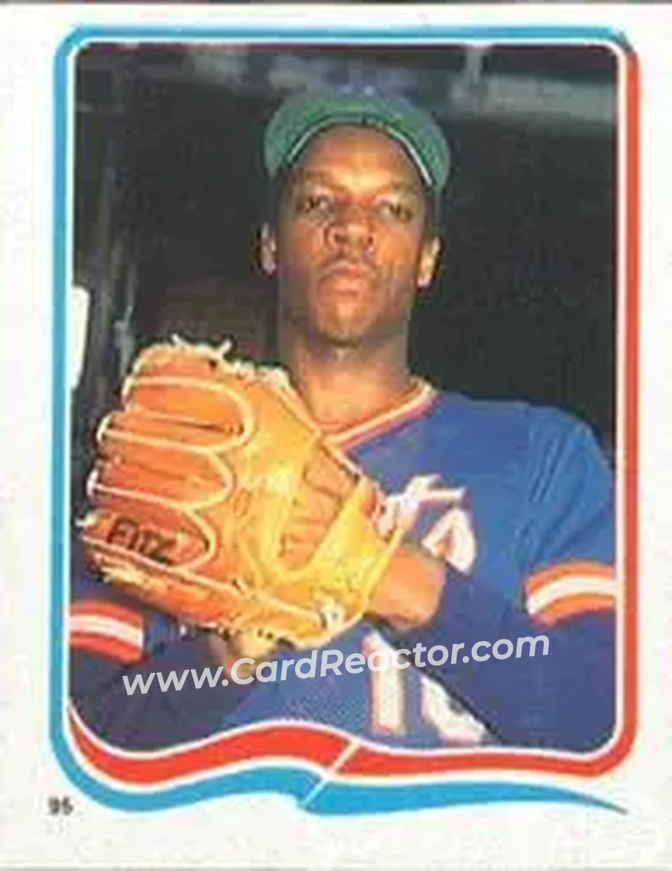 1985 Fleer Star Stickers #95 - Dwight Gooden - New York Mets - Front