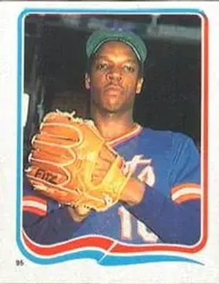1985 Fleer Star Stickers #95 - Dwight Gooden - New York Mets