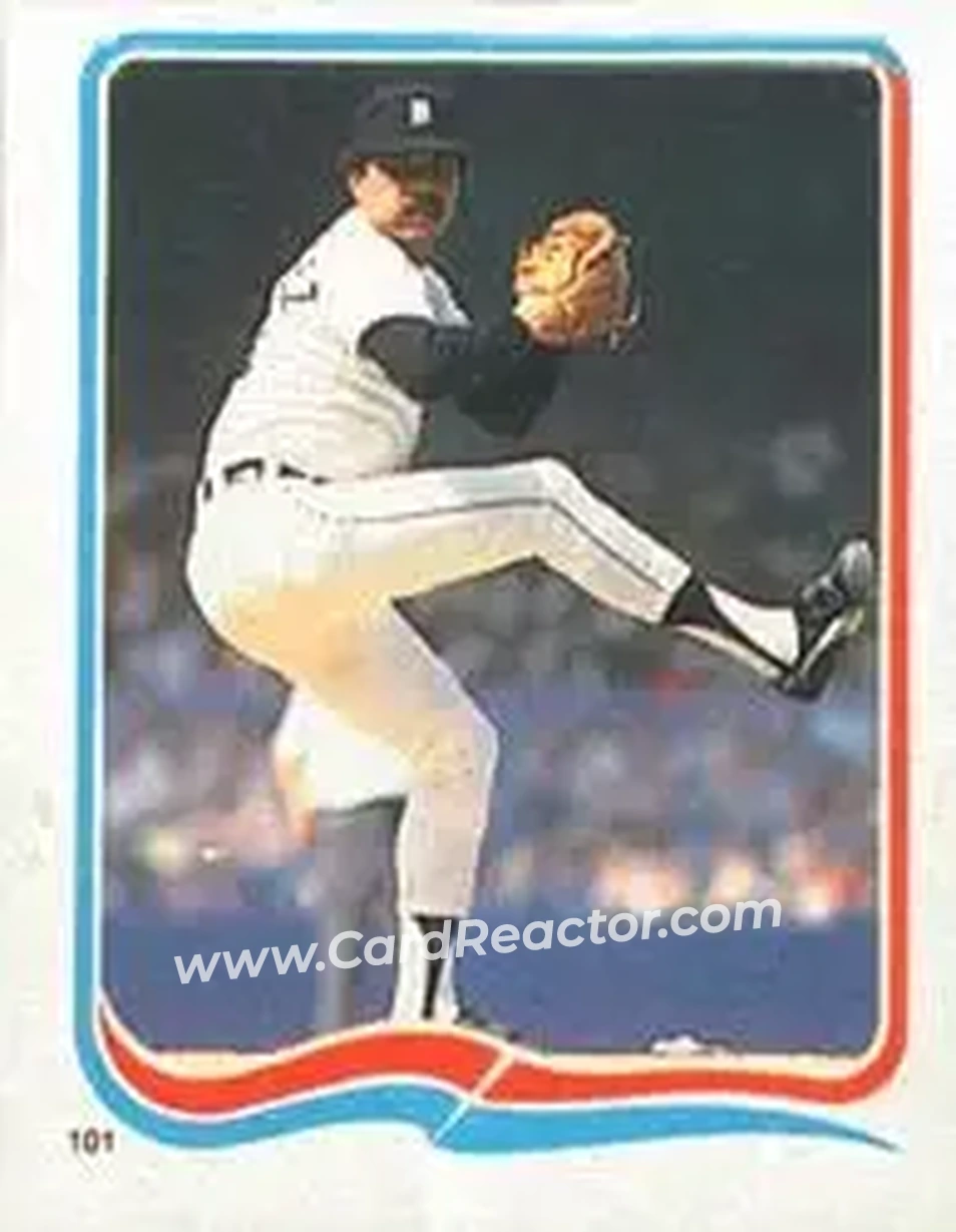1985 Fleer Star Stickers #101 - Willie Hernandez - Detroit Tigers - Front