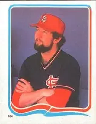 1985 Fleer Star Stickers #104 - Bruce Sutter - St. Louis Cardinals