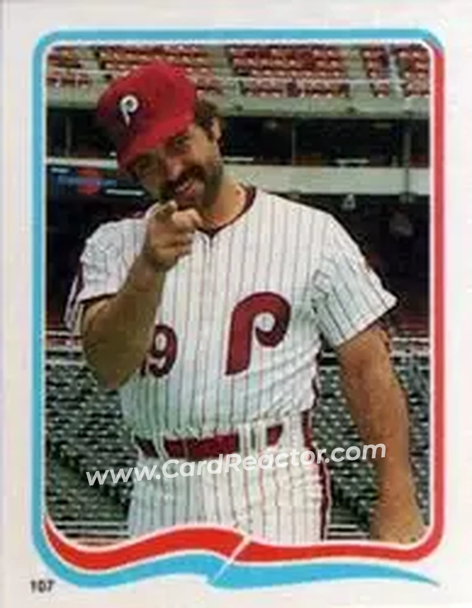 1985 Fleer Star Stickers #107 - Al Holland - Philadelphia Phillies