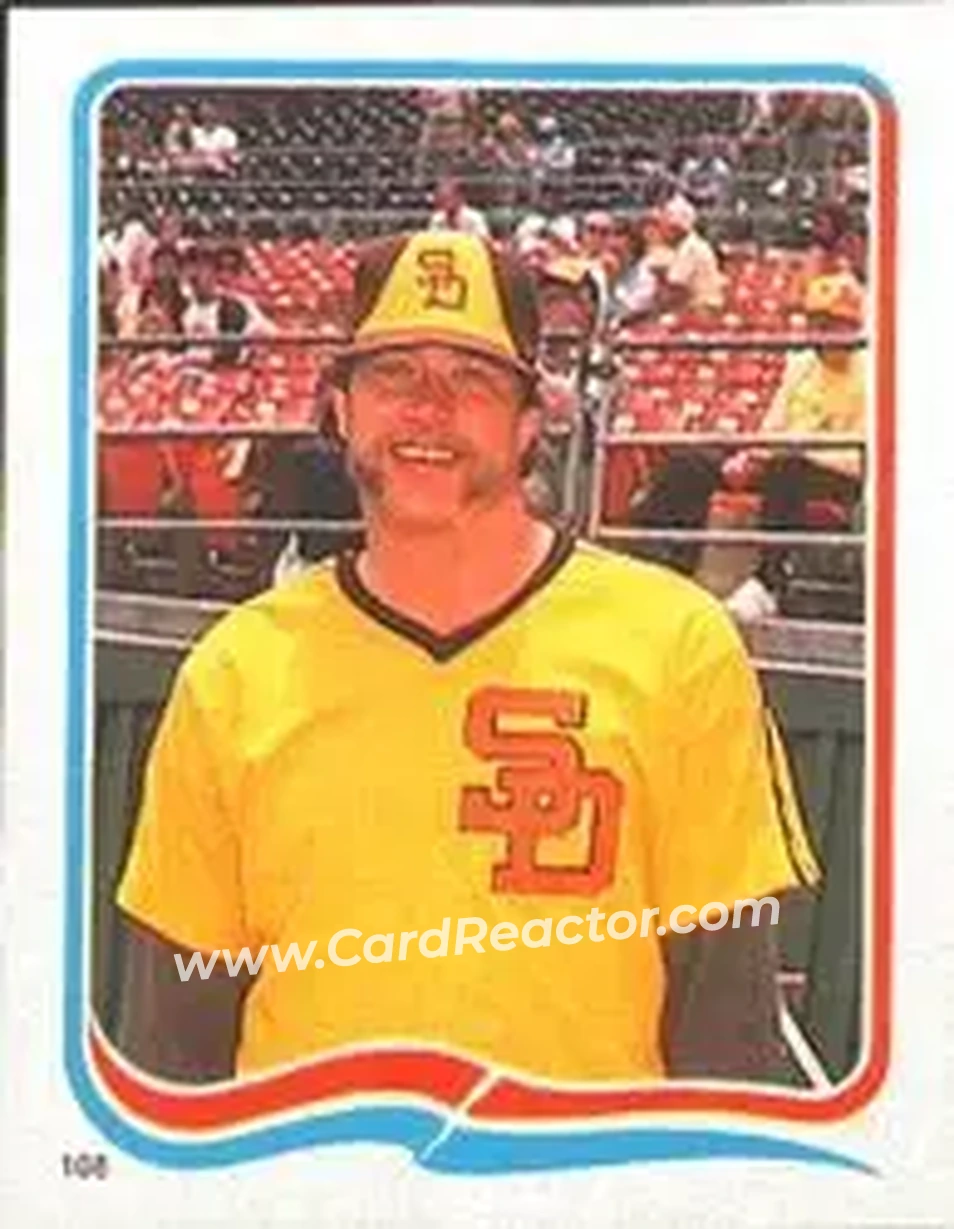 1985 Fleer Star Stickers #108 - Rich Gossage - San Diego Padres - Front