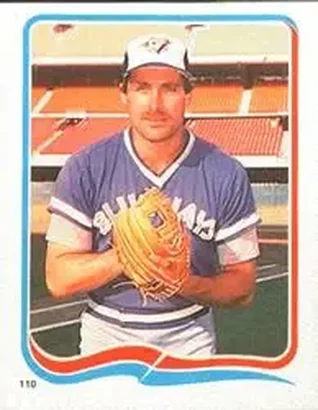 1985 Fleer Star Stickers #110 - Dave Stieb - Toronto Blue Jays