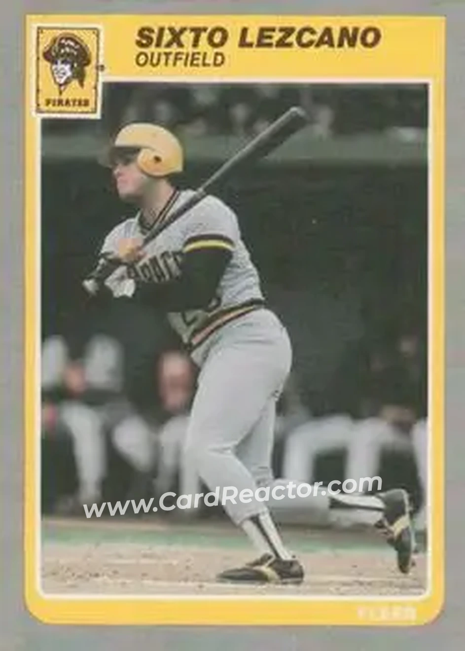 1985 Fleer Update #U-72 - Sixto Lezcano - Pittsburgh Pirates - Front