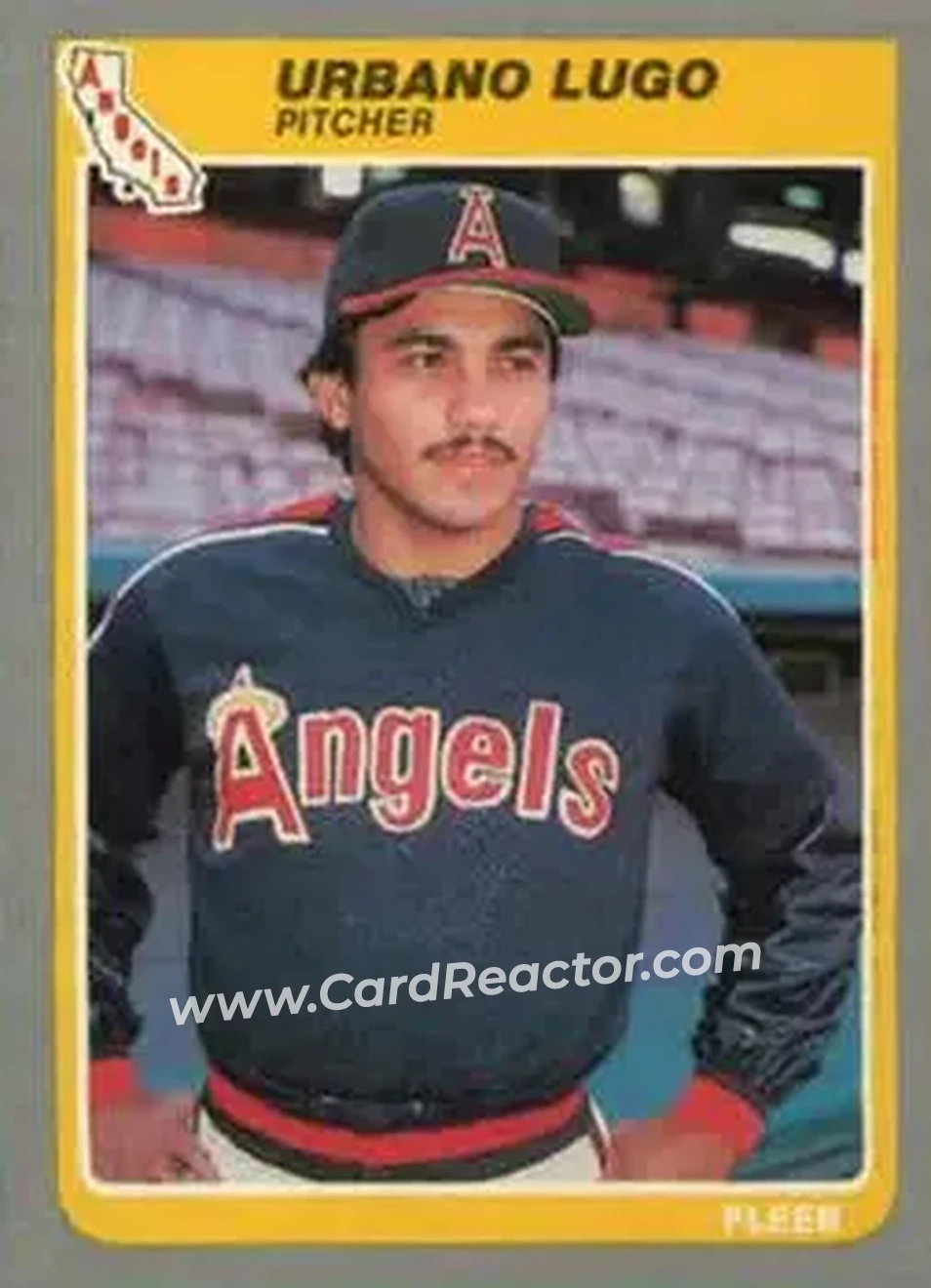 1985 Fleer Update #U-74 - Urbano Lugo - California Angels - Front