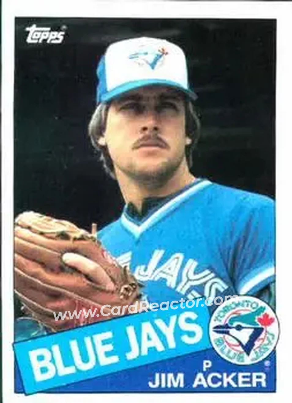 1985 Topps #101 - Jim Acker - Toronto Blue Jays - Front