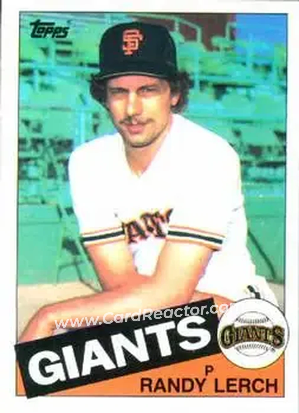 1985 Topps #103 - Randy Lerch - San Francisco Giants - Front