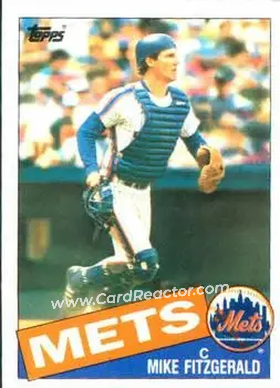 1985 Topps #104 - Mike Fitzgerald - New York Mets