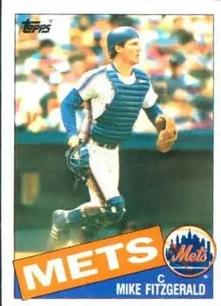 1985 Topps #104 - Mike Fitzgerald - New York Mets