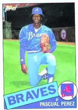 1985 Topps #106 - Pascual Perez - Atlanta Braves